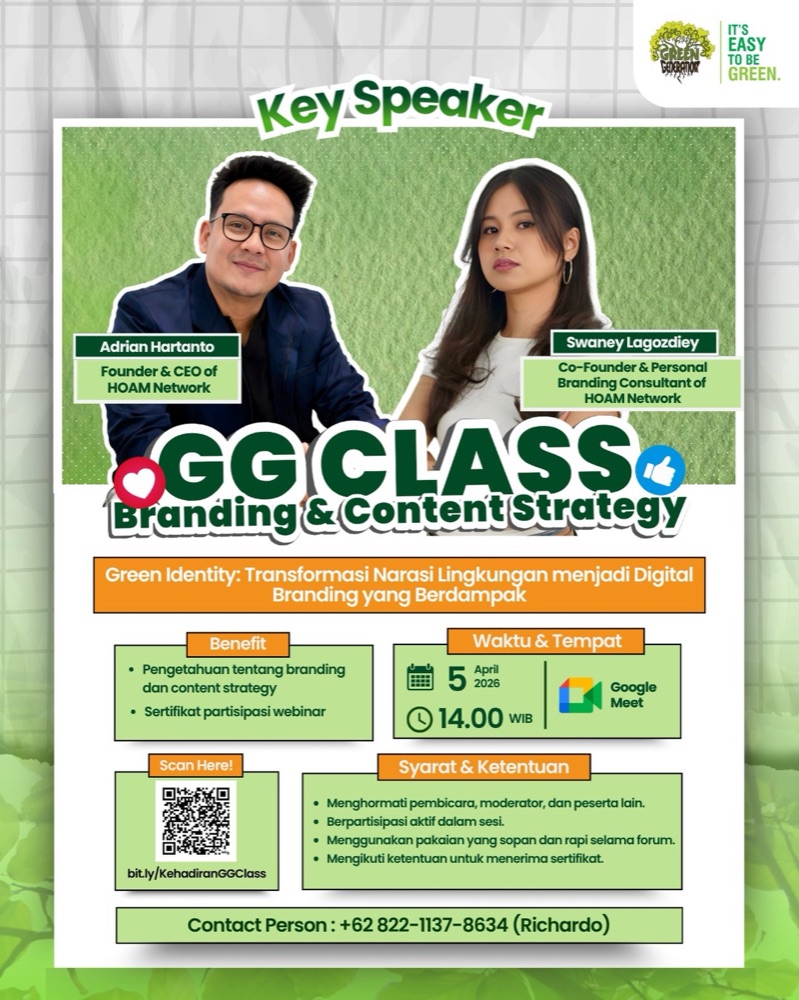 Poster GG Class: Branding & Content Strategy