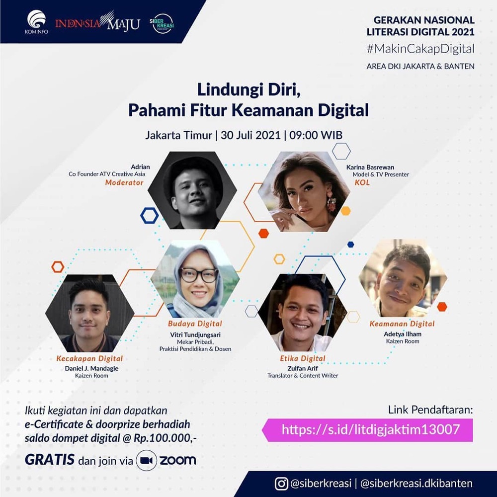 Poster Gerakan Nasional Literasi Digital 2021